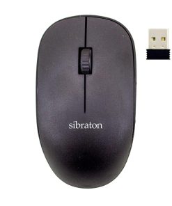 ماوس بی‌سیم مشکی سیبراتون مدل SM1120W