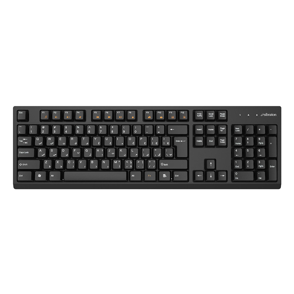 کیبورد سیبراتون مدل skb557w کیبورد سیبراتون مدل skb557w