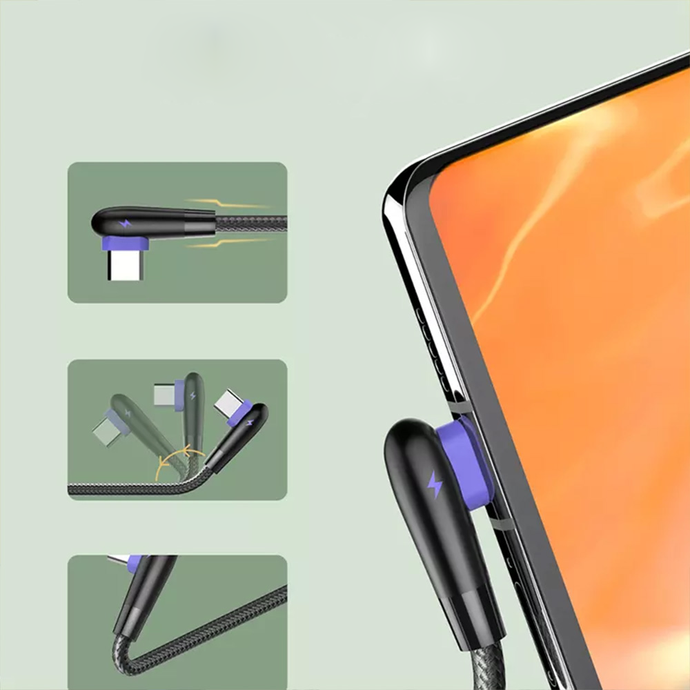 کابل تایپ سی سیبراتون مدل S445c کابل تایپ سی سیبراتون مدل S445c