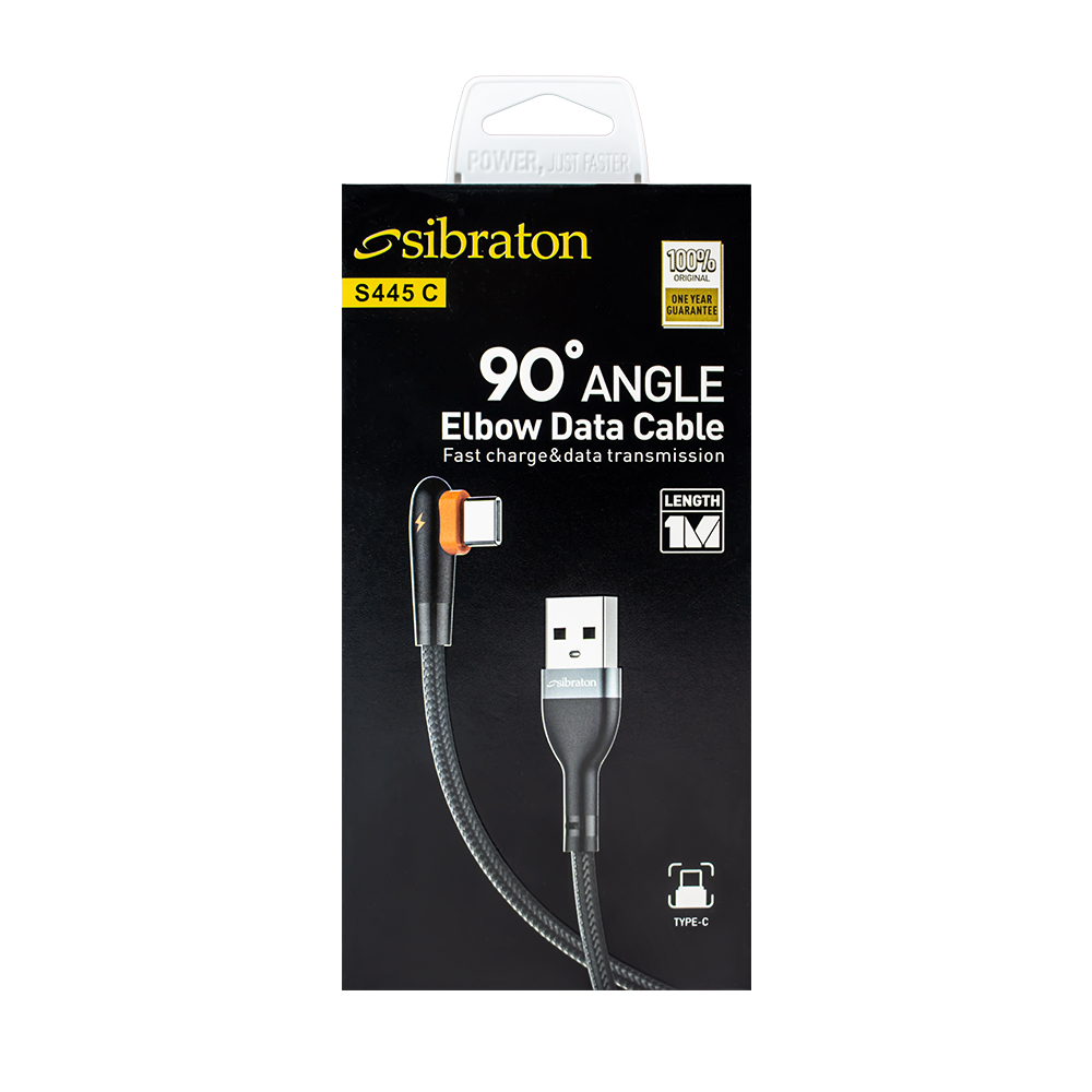 کابل تایپ سی سیبراتون مدل S445c کابل تایپ سی سیبراتون مدل S445c