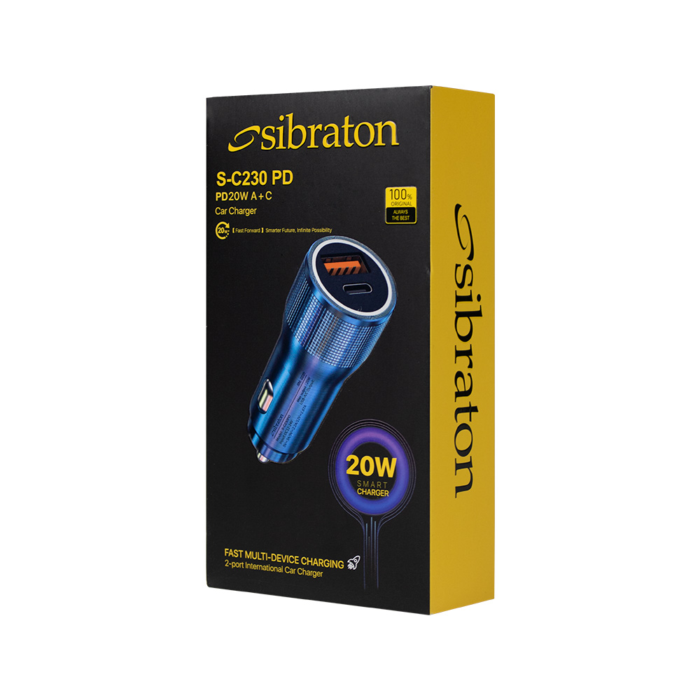 شارژر فندکی سیبراتون مدل S-C230PD شارژر فندکی سیبراتون مدل S-C230PD