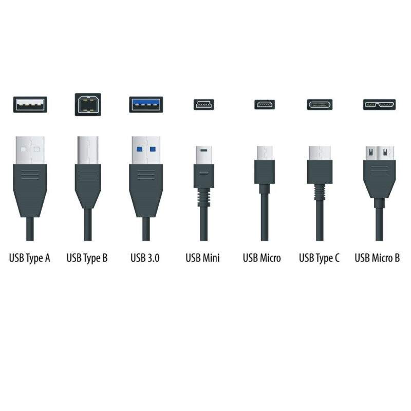 بررسی تمامی تبدیلهای USB کابل شارژ