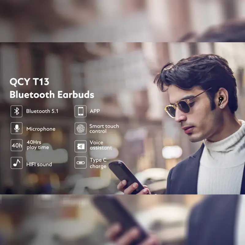 نحوه کار با هندزفری qcy t13 