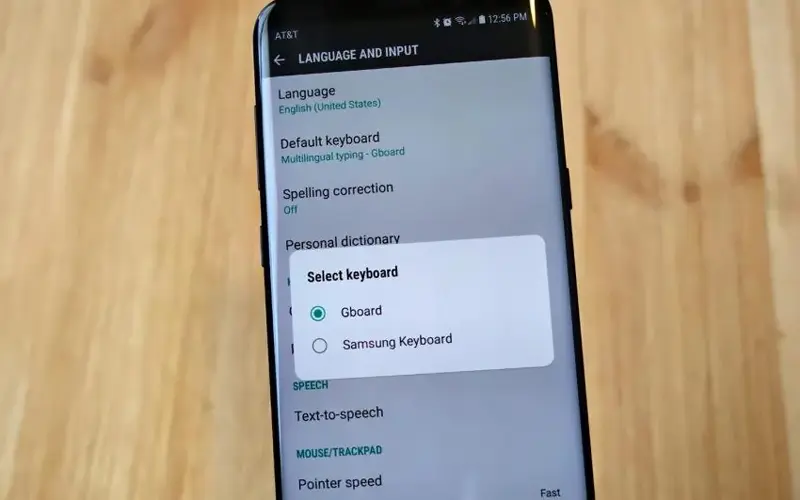 تنظیمات کیبورد سامسونگ