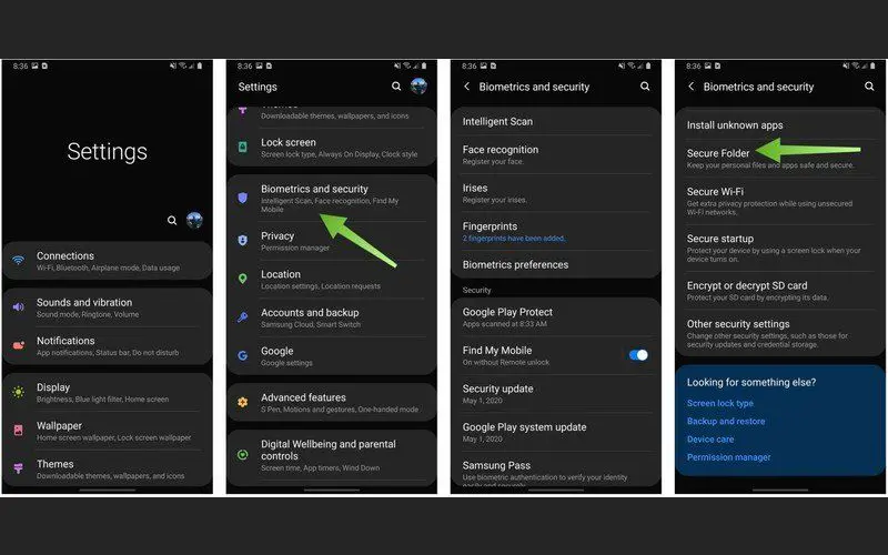 فضای دوم گوشی سامسونگ