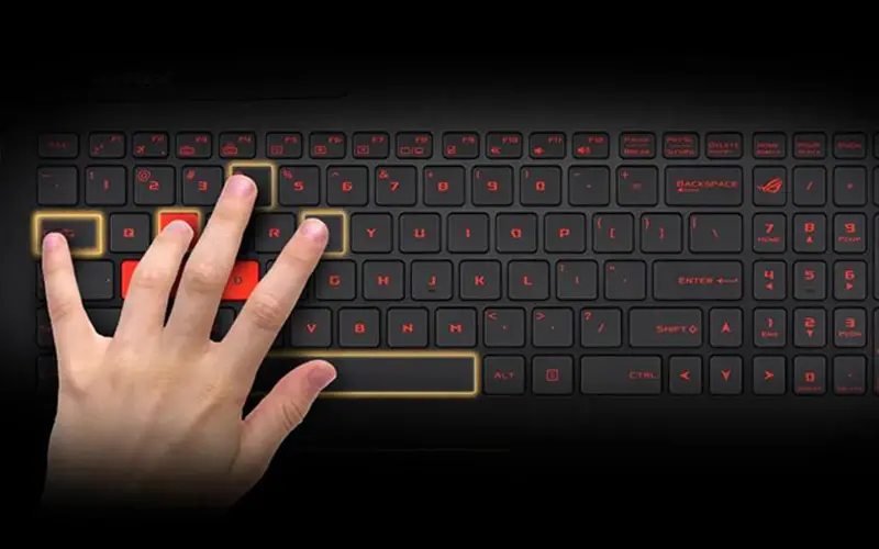 قابلیت آنتی گوستینگ کیبورد