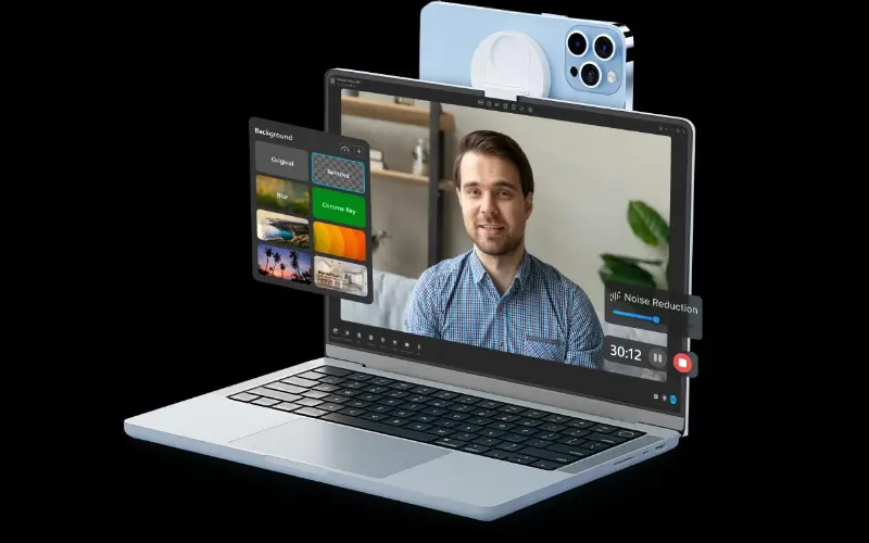 استفاده از دوربین گوشی به‌عنوان وب کم