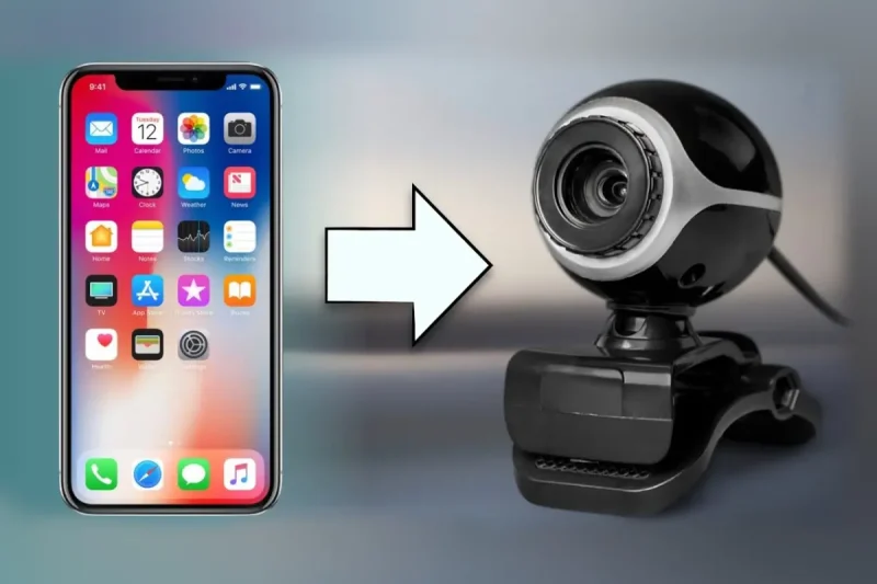 استفاده از گوشی به‌جای وب کم