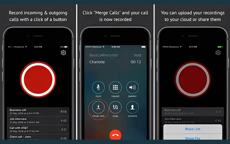 برنامه ضبط مکالمه در ایفون