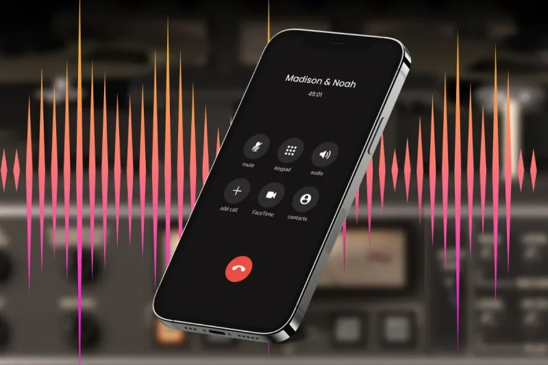ضبط مکالمه در ایفون ۱۶