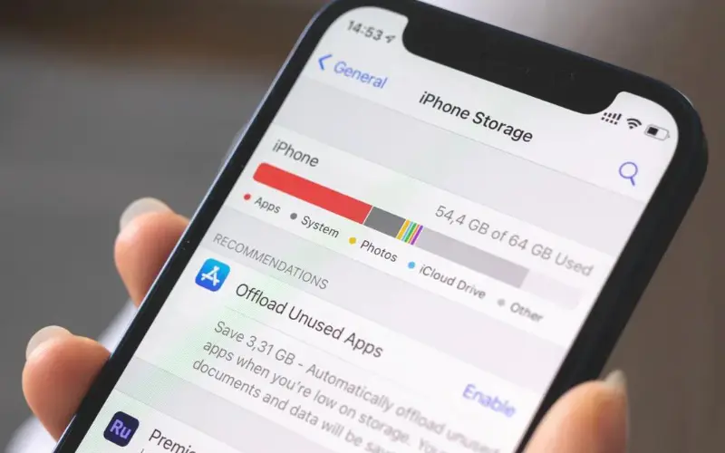 حل مشکل پر شدن حافظه ایفون